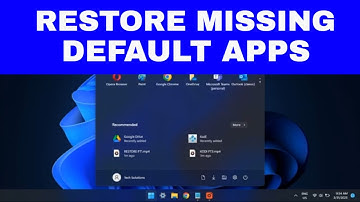 How to Restore Missing Default Apps & Programs on Windows 11