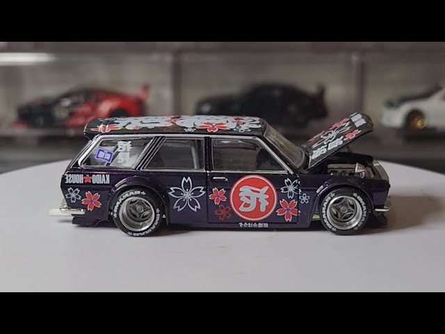 ミニカー Hotwheels Datsun 510 wagon moon custom ミニカー Hotwheels Datsun 510 wagon moon custom Hot Wheels