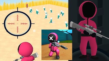 Squid Game - 456 Sniper Challenge - Gameplay ( Android,iOS ) Walkthrough New Game