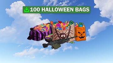 Loot from 100 of each Halloween Event bags in Rust