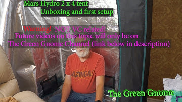 Unboxing and First Setup of Mars Hydro 2x4 grow tent