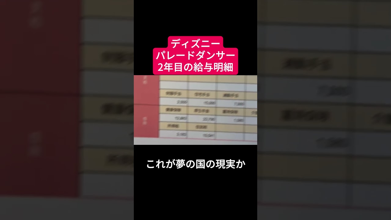 ディズニー ダンサー 給料