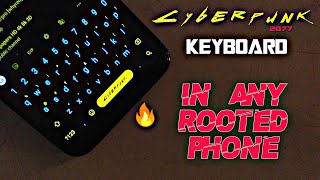 Install Cyberpunk edition keyboard theme in any android smartphone| Special theme based on Cyberpunk screenshot 2