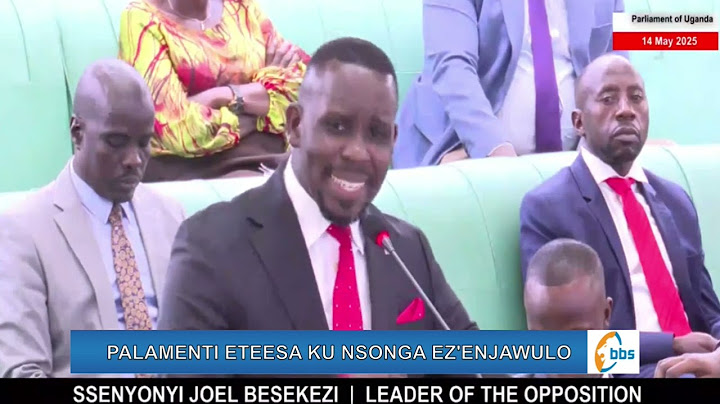 Ssenyonyi atadde Sipiika ku nninga ababuulire lwaki Palamenti eyita mu bwangu okuyisa amateeka agamu