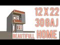 30 Gaj home plan || 12 by 22 beautifull house plan ||  264 sqr ft house plan