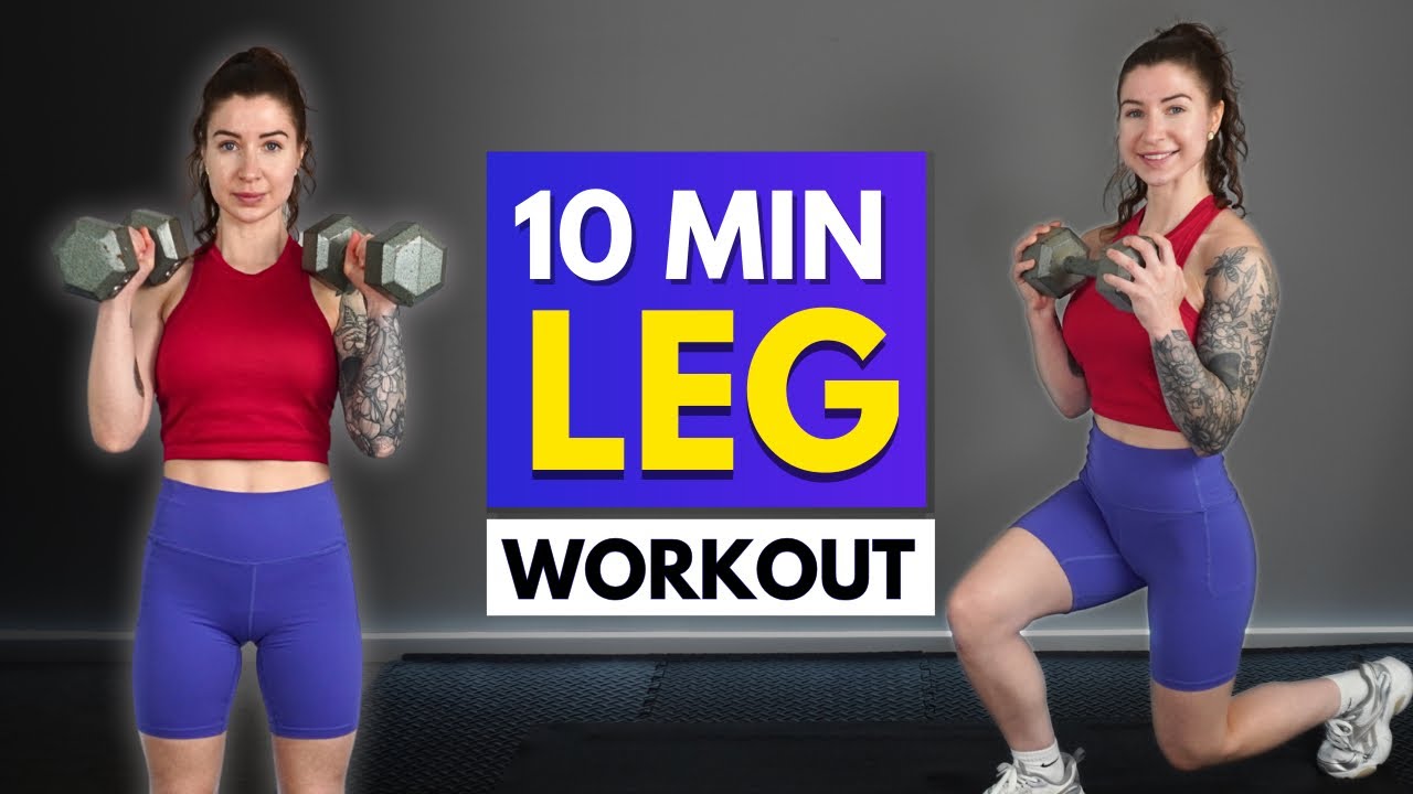 10 min lower body workout with dumbbells | strong + sculpted legs 🔥 ...