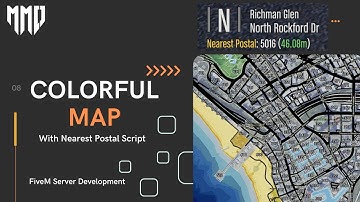 Colorful Map With POSTALS and Nearest Postal UI! | FiveM Resource