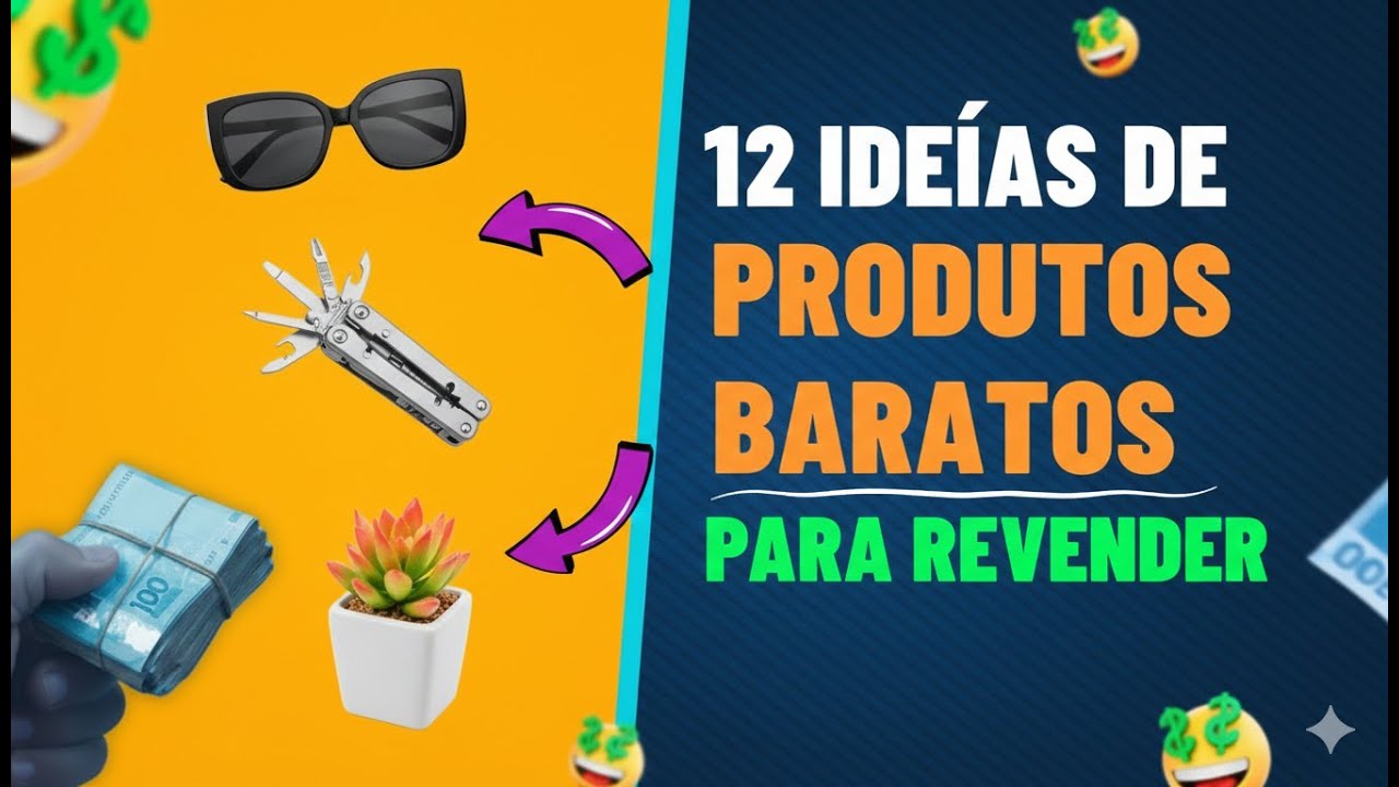 12 PRODUTOS BARATOS PARA REVENDER E GANHAR DINHEIRO - YouTube