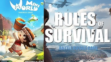 Cùng chơi mini world và Rules Of Survival - dou cùng riven