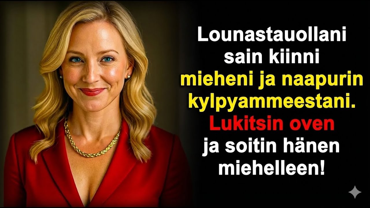 Mieheni oli kylvyssä naapurin naisen kanssa. Lukitsin oven ja laadin suunnitelmani.