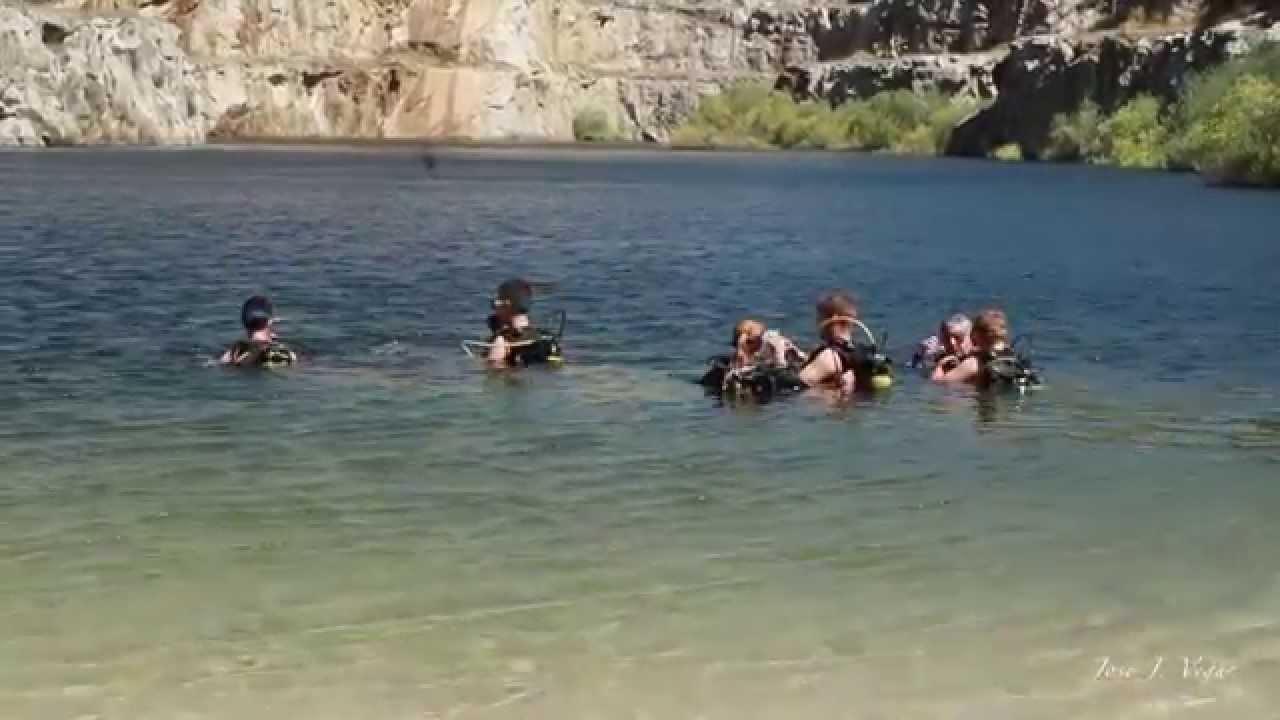 buceo en la cantera de Alcántara