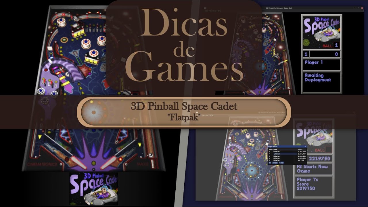 DICAS DE GAMES - 3D Pinball Space Cadet (Flatpak) 
