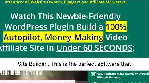 WP 1-Click Video Site Builder Review – Create Video Sites in 60 seconds.