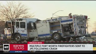 2 Fort Worth firefighters remain hospitalized after accident