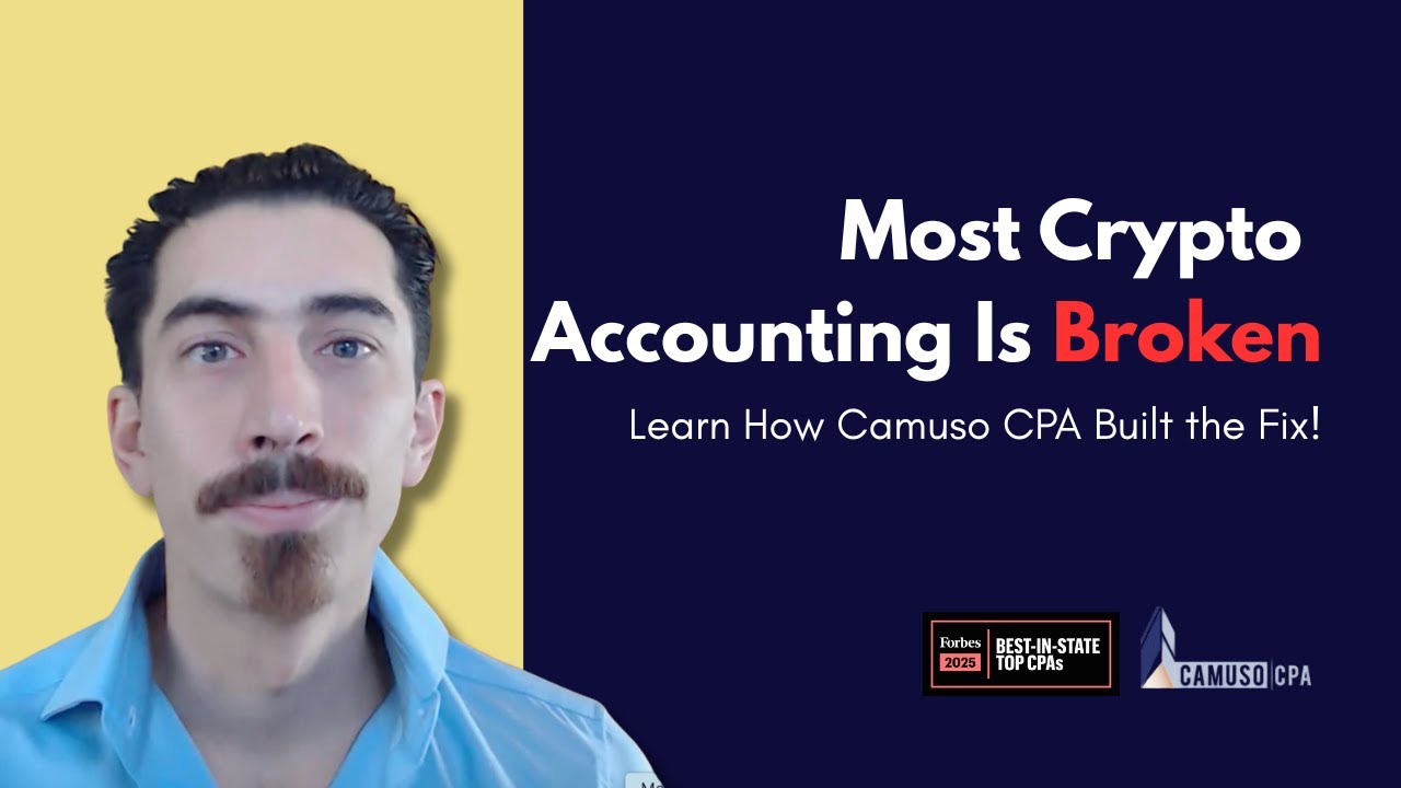 Crypto Taxes & Accounting Are Broken: Why Forbes Said Camuso CPA Is Leading  the Charge To Fix it