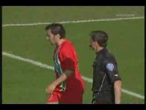 Del Piero imitating divers.