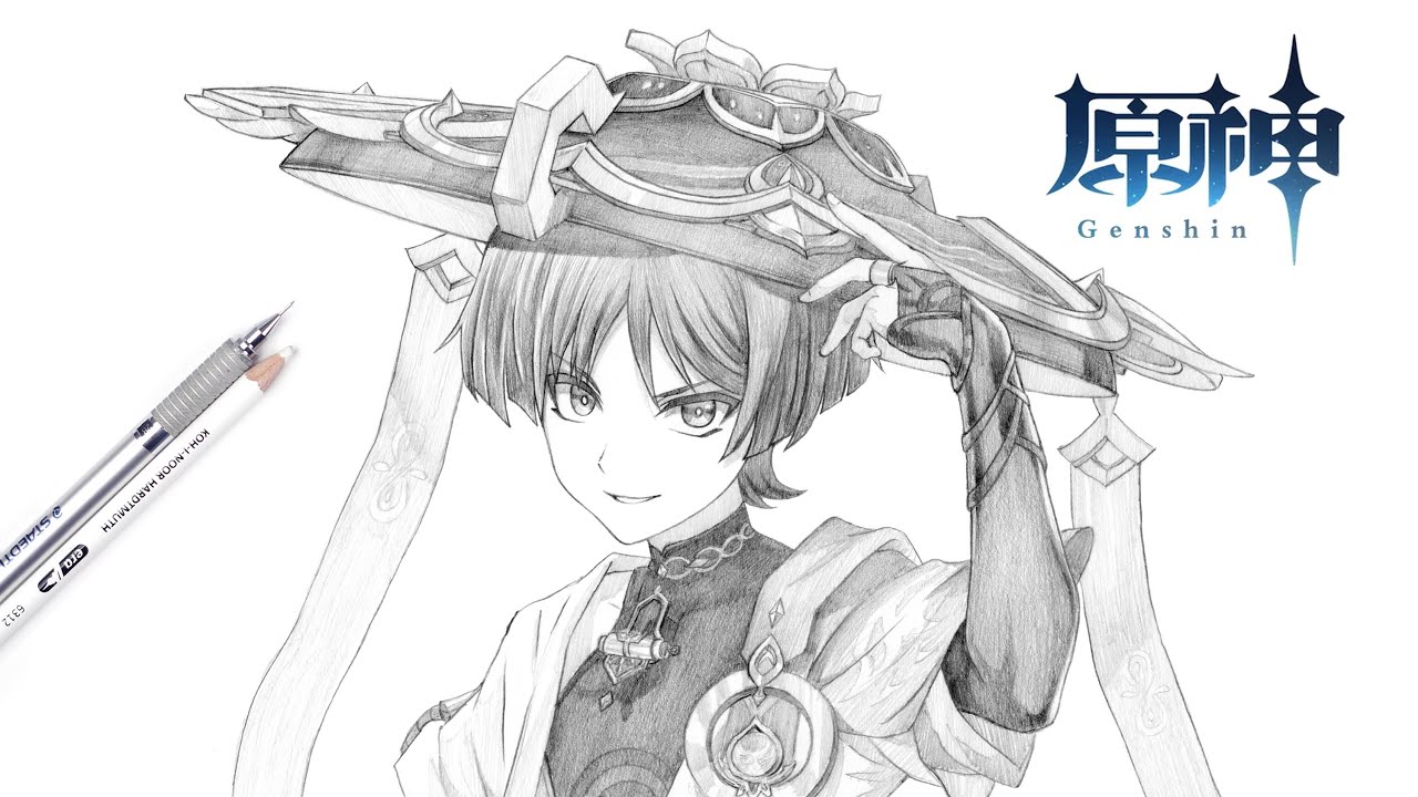 如何畫散兵 | 流浪者 | 原神 | How to draw Kunikuzushi | Genshin Impact | drawing tutorial | 動漫 | 遊戲 | 畫畫 | 教學