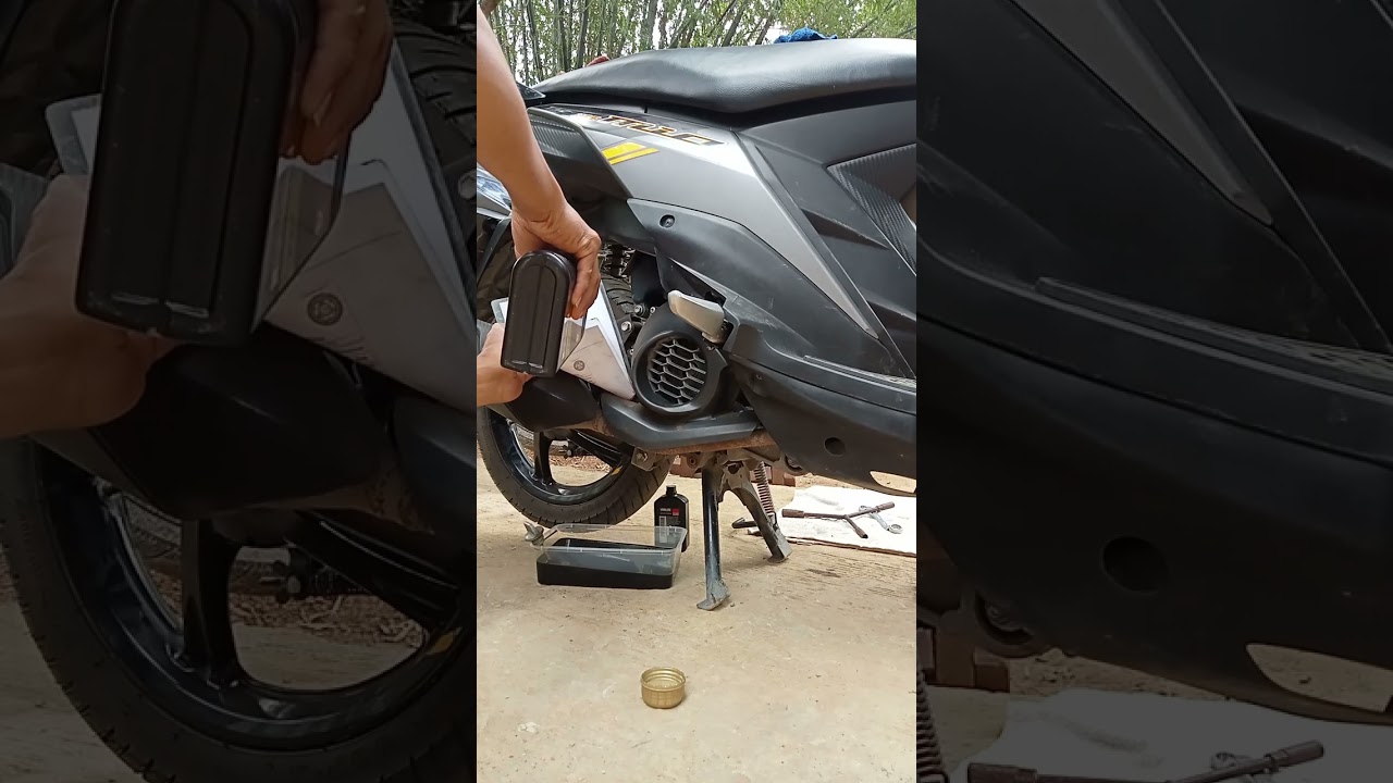 How to change oil mio i 125 (m3)