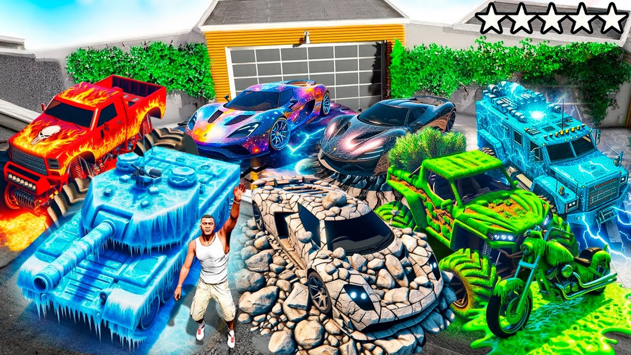 ROBANDO COCHES ELEMENTALES RAROS en GTA 5!