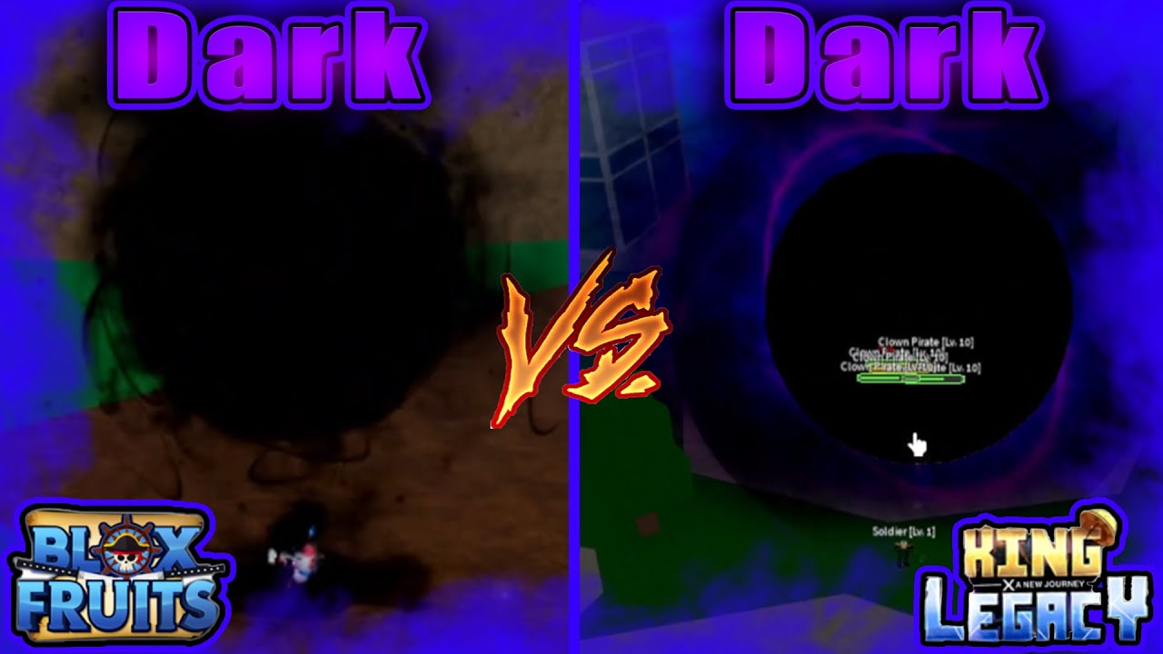(CODES) 😱💀Blox Fruits Dark Fruit Vs King Legacy Dark Fruit In Blox