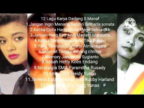 12 Lagu Karya Cipta Dadang S Manaf