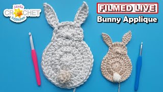 Bunny Rabbit Appliqué - Jayda InStitches Live CAL - March 31, 2025
