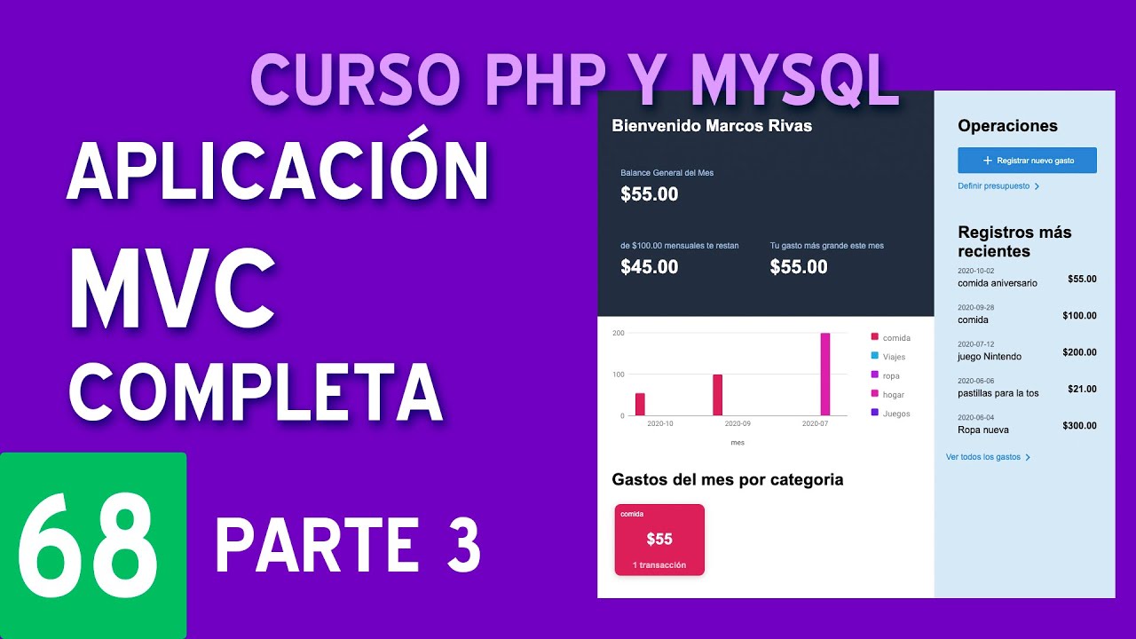 APLICACIÓN MVC COMPLETA EN PHP (SESIONES, AJAX, LOGIN, ROLES) PARTE 3 Curso PHP y MySQL #68