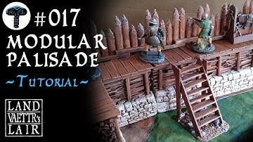 Crafting Modular Palisade for Tabletop RPG (tutorial)