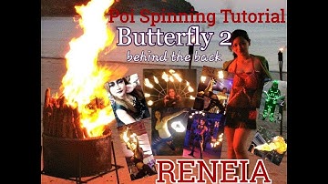 BUTTERFLY behind the back - How to spin Poi (Basic Poi Spinning Tutorial) Mirrored Poi Tutorial
