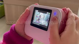 Детская компактная цифровая камера с фото и видео режимами. Встроенная печать фотографий screenshot 5