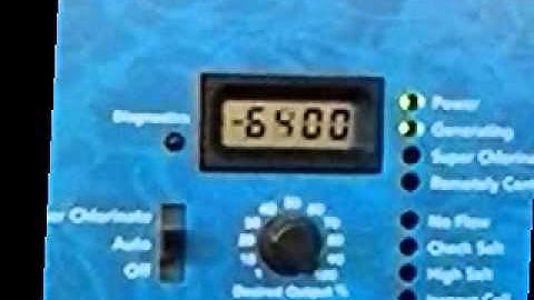 How to do a Instant Test on a Aquarite/Goldline Salt Chlorine generator for pool.