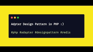 Adapter Design Pattern in PHP