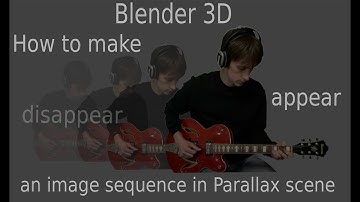 Blender 3D Tip: How to make an image sequence appear/ disappear in a parallax or other 3D scene