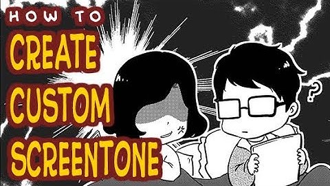 [Medibang Paint Pro desktop version how to] Create Custom Screentone