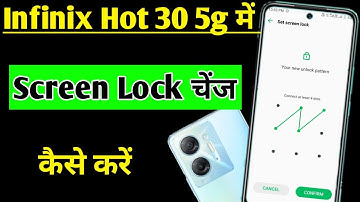 infinix hot 30 5g me screen lock change kaise kare | how to change screen lock infinix hot 30 5g