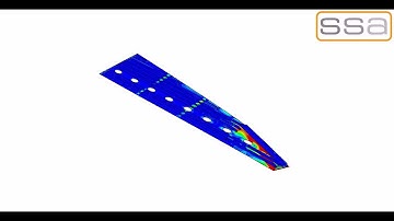 SIMULIA Abaqus Simulation using user subroutines & python scripting - Wing spar failing