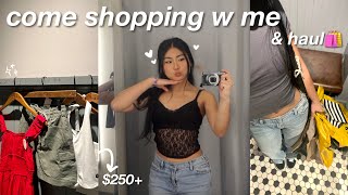 come shopping w me & TRY-ON HAUL 🤍🛍️