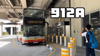 SMRT MAN A95 Euro 5 SG5748G on Service 912A (a Pixelated appearance)