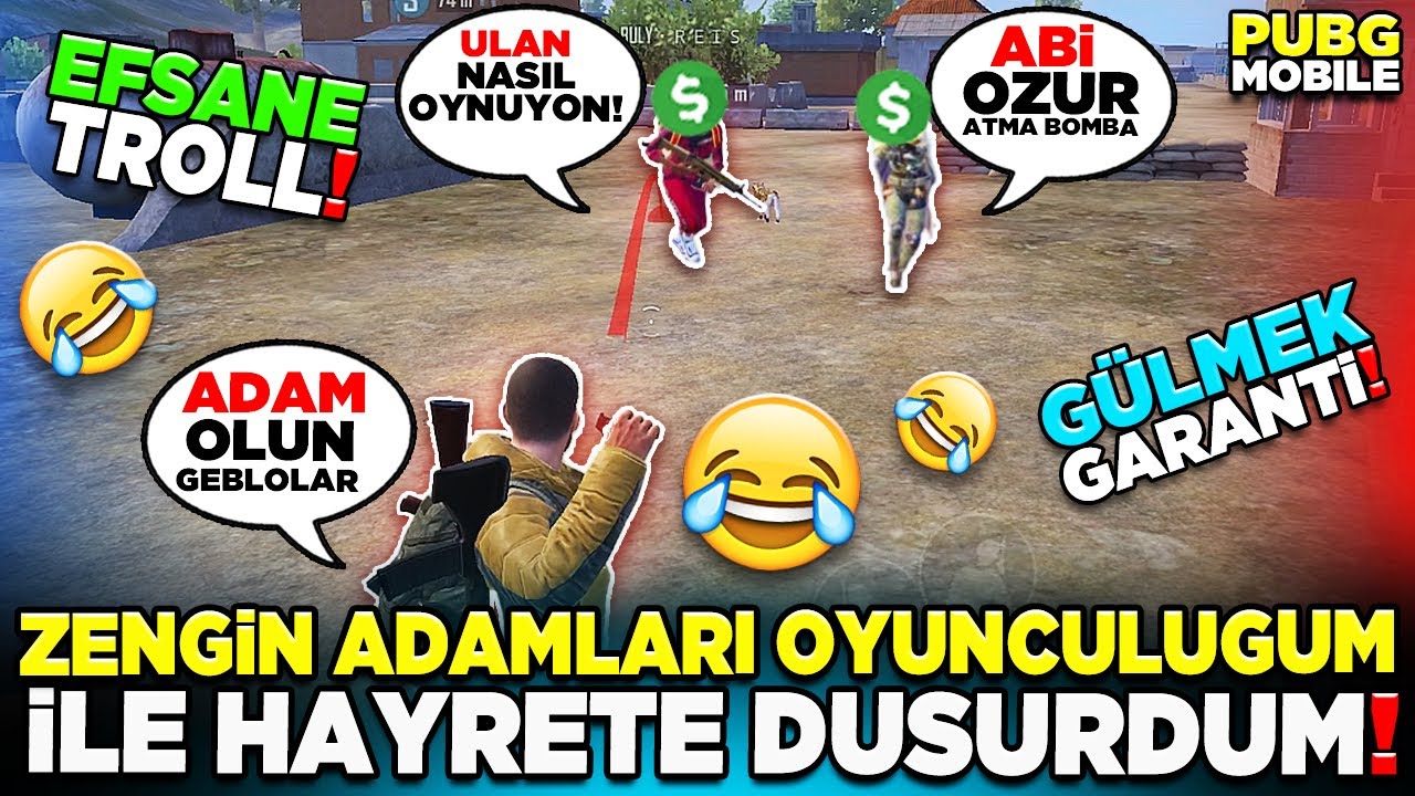 ZENGİN ADAMLARI OYUNCULUĞUM İLE HAYRETE DÜŞÜRDÜM!! 🤣 | PUBG MOBILE