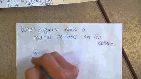 Algebra 11 1 Examples   Simplifying radicals with fractions