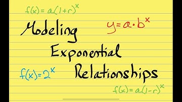 Modeling Exponential Relationships