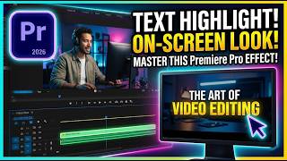 Premiere Pro 2026: How to HIGHLIGHT TEXT and add an 'on-screen look' - URDU/HINDI