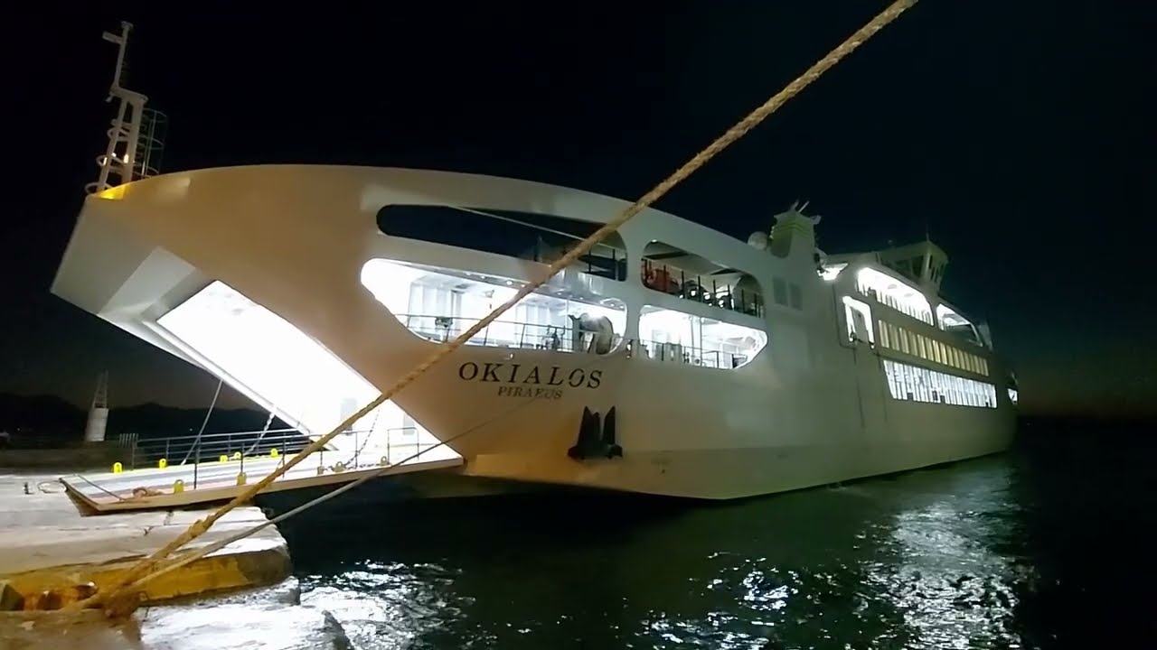 ΑΙΓΙΝΑ - ΠΕΙΡΑΙΑΣ: ΒΡΑΔΙΝΟ ΤΑΞΙΔΙ ΜΕ ΤΟ ΠΛΟΙΟ ΩΚΥΑΛΟΣ!! // SHIP OKIALOS: AEGINA - PIRAEUS!!