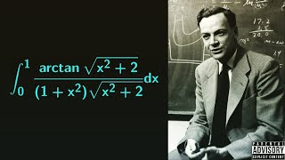 Ahmed's monster integral: solution using Feynman's technique