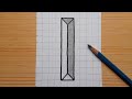 Simple 3d drawing letter i how to draw capital alphabet easy for beginners shorts