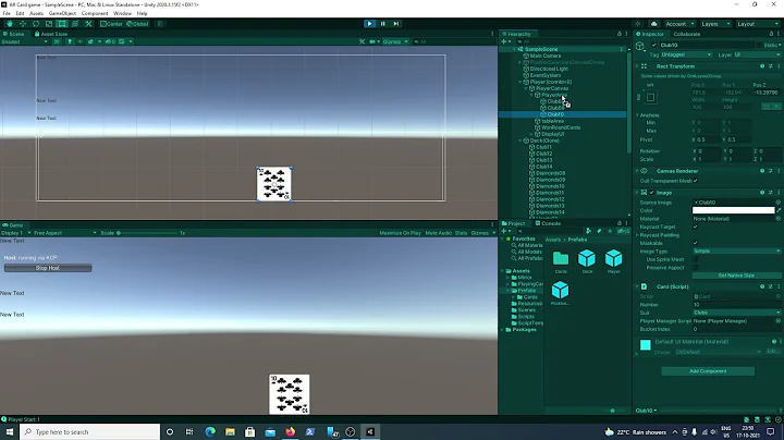 Unity canvas not showing ui element even after enabling it