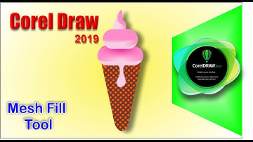 Corel Draw Tutorial - Mesh Fill Tool in Urdu  /  Hindi .