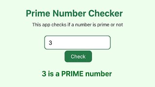 My new Android App, called Prime number checker  screenshot 2
