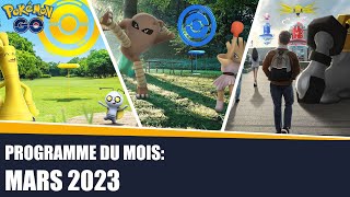 Programme Événements Mars 2023 - Regidrago, Méga-Charmina - Pokémon Go
