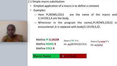 Simple macro definition - C Programming lecture series